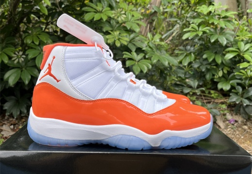Air Jordan 11 Retro white orange 378037-002  40-48.5